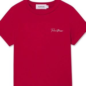 NWOT talentless baby tee in ruby